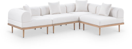 Laguna - 4 Piece 106.5" Upholstered Outdoor Patio Modular Sectional - Simple Home Plus