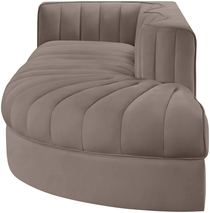 Rummi - Velvet Performance Fabric Upholstered 3 Piece Modular Sectional - Simple Home Plus