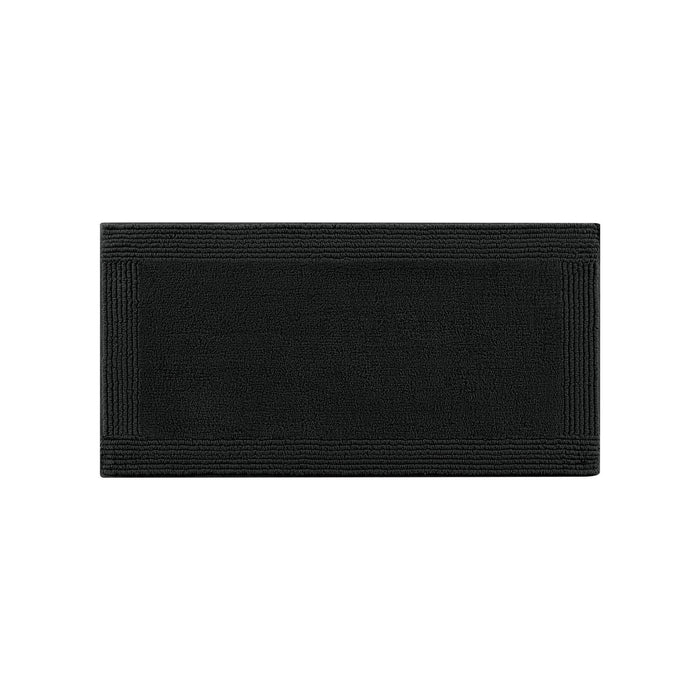 Splendor - 20" x 30" Tufted Reversible Bath Rug - Black - Simple Home Plus