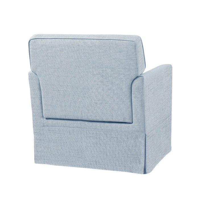 Paula - Slipcover Accent Armchair - Light Blue - Simple Home Plus