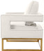 Noah - Accent Chair with Gold Legs - Simple Home Plus