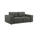 Clayton - Leather Loveseat With Track Arms - Simple Home Plus