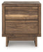 Chirason - Brown - Two Drawer Night Stand - Simple Home Plus