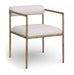Axis - Linen Textured Beige Fabric Upholstered Dining Chair (Set of 2) - Simple Home Plus