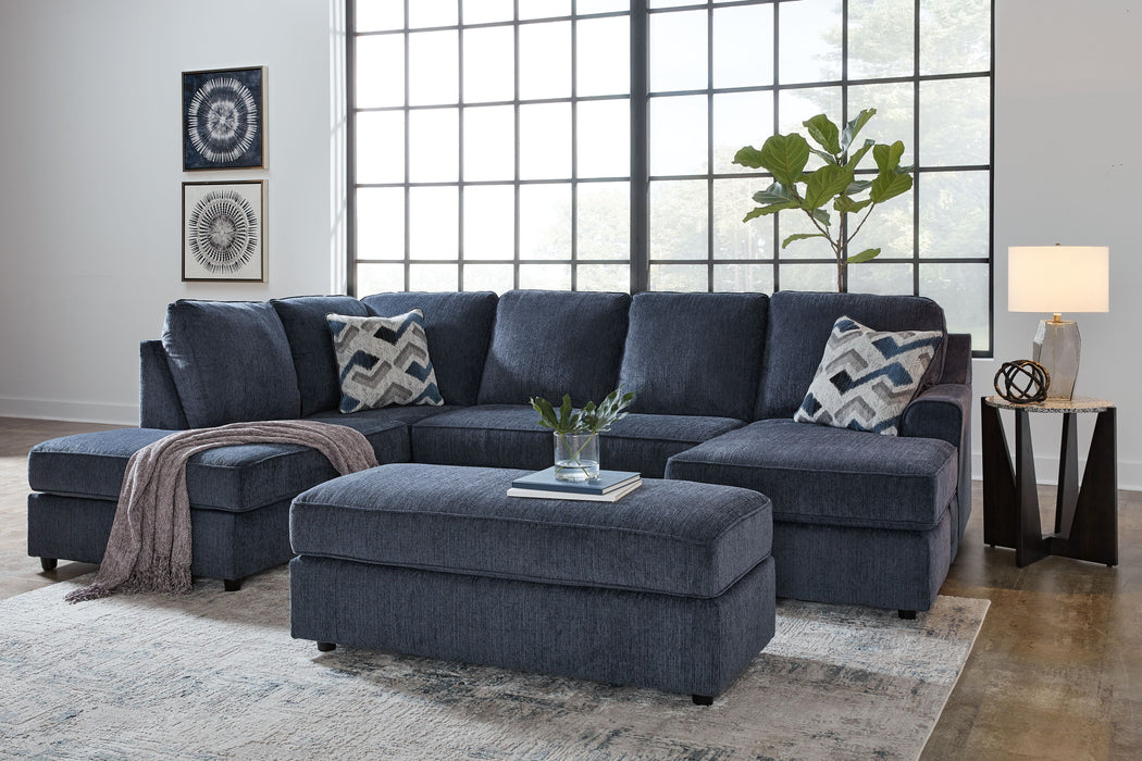 Albar Place - Sectional With Ottoman - Simple Home Plus