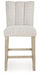 Larawyn - Upholstered Barstool (Set of 2) - Bisque - Simple Home Plus