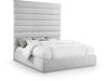 Adam - Linen Fabric Bed With 89" Headboard - Simple Home Plus