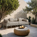 Portofino - Resilient Water Repellent Fabric 85.75" Upholstered Outdoor Patio Sofa - Simple Home Plus