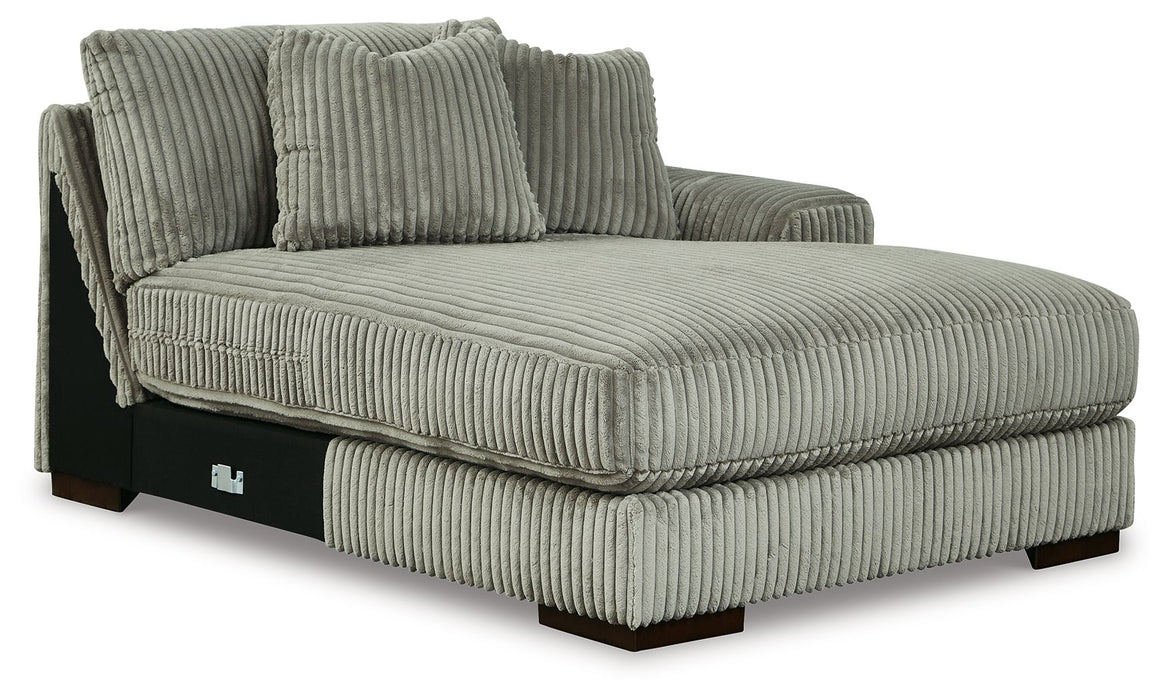Lindyn - RAF Corner Chaise - Fog - Simple Home Plus