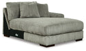Lindyn - RAF Corner Chaise - Fog - Simple Home Plus