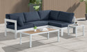 Nizuc - Outdoor Patio 4 Piece Modular Sectional With White Frame - Simple Home Plus