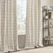 Anaheim - 50x108" Plaid Rod Pocket And Back Tab Curtain Panel With Fleece Lining - Natural - Simple Home Plus