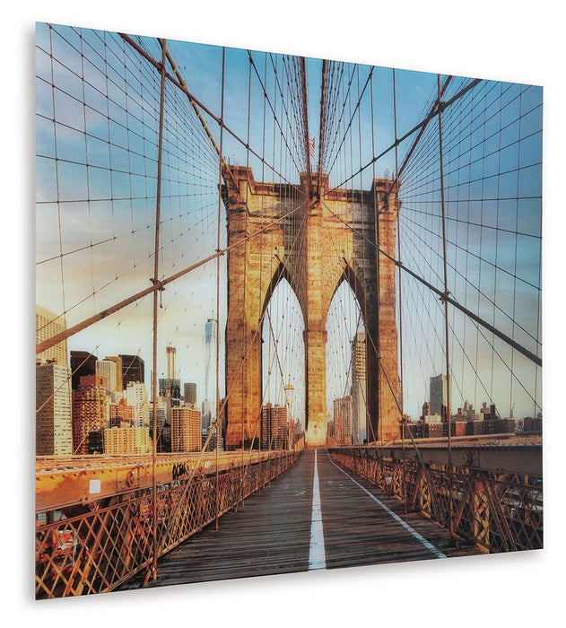 Shayward - Blue / Amber - Wall Art - Simple Home Plus