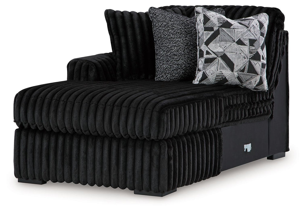 Midnight-Madness - Laf Corner Chaise - Onyx - Simple Home Plus