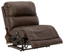 Dunleith - PWR Armless REC w/Adj Headrest - Chocolate - Simple Home Plus
