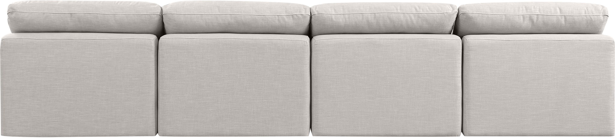 Indulge - Linen 4 Seat Modular Armless Sofa - Simple Home Plus