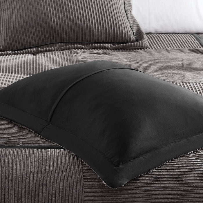 Dallas - 7 Piece Queen Comforter Set - Gray - Simple Home Plus