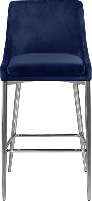 Karina - Stool with Chrome Legs (Set of 2) - Simple Home Plus