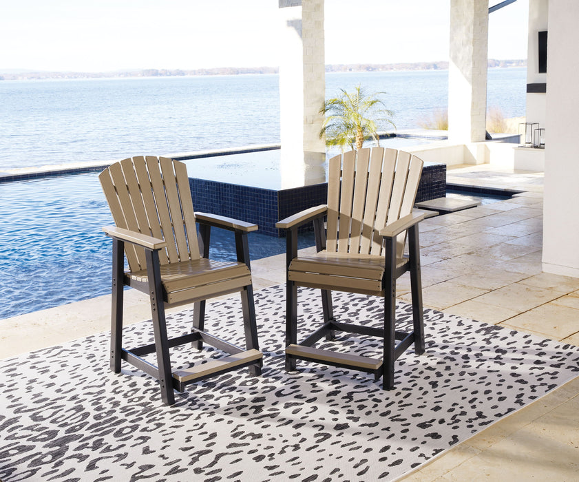 Fairen Trail - 5 Pc. - Counter Dining Set - Black / Driftwood - Simple Home Plus