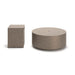 Midnight Mountain - Round Fire Pit With Tank Cover - Light Brown - Simple Home Plus