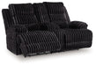 Rhine Falls - Onyx - Double Reclining Power Loveseat With Console - Simple Home Plus