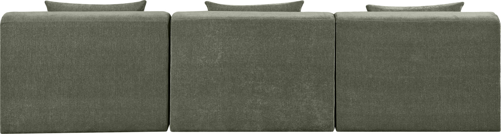 Stellar - 3 Piece 114" Upholstered Modular Armless Sofa - Simple Home Plus