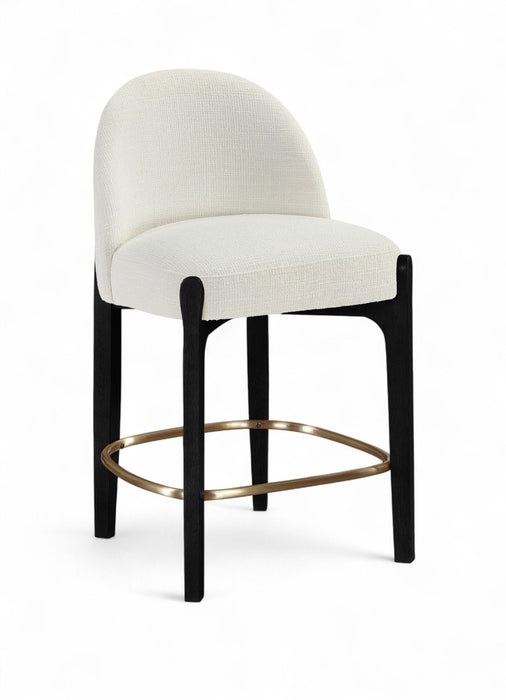 Torino - Counter Stool With Brushed Black Base - Simple Home Plus