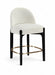 Torino - Counter Stool With Brushed Black Base - Simple Home Plus