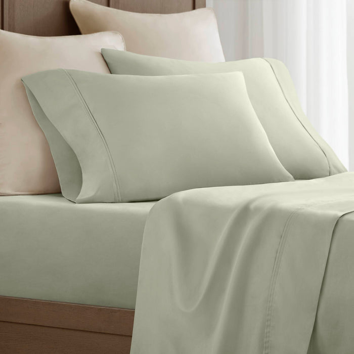 King Sateen Pillowcase Set - Sage - Simple Home Plus