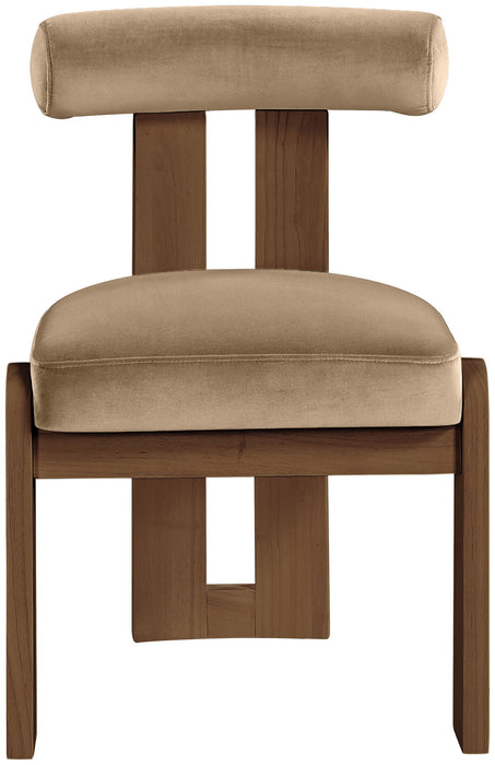 Arienzo - Performance Fabric Upholstered Dining Chair (Set of 2) - Walnut Base - Simple Home Plus