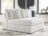 Cuddle Plush - Oversized Armless Chaise - Arctic - Simple Home Plus