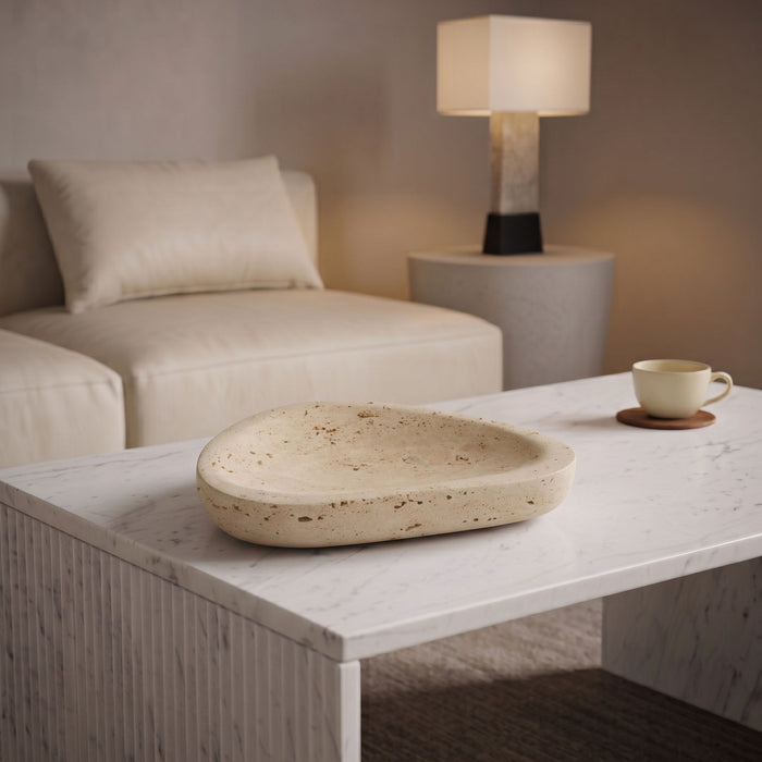 Whelan - Travertine Bowl - Simple Home Plus