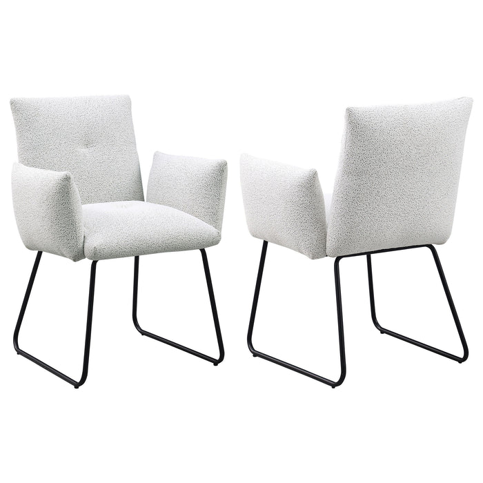 Ackland - Upholstered Dining Side Chair (Set of 2) - Light Gray - Simple Home Plus