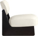 Vetra - Vegan Leather Upholstered Accent Chair With Black Base - Simple Home Plus