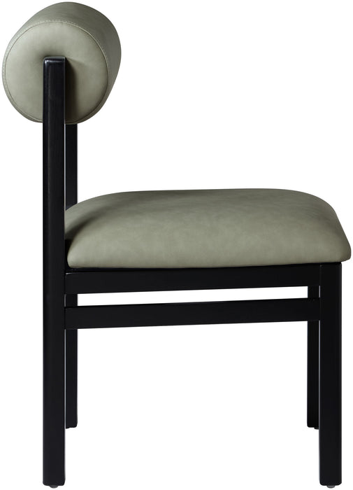 Roundhill - Faux Leather Dining Chair (Set of 2) - Black Frame - Simple Home Plus