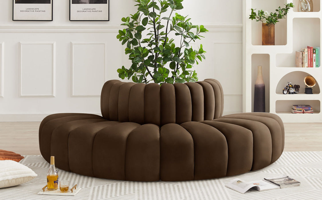 Arc - Velvet 4 Piece Modular Sofa - Simple Home Plus