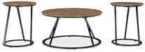 Cassbryn - Brown / Black - Occasional Table Set (Set of 3) - Simple Home Plus