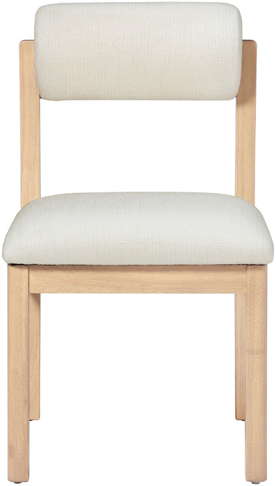 Roundhill - Fabric Dining Chair (Set of 2) - Natural Frame - Simple Home Plus