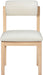 Roundhill - Fabric Dining Chair (Set of 2) - Natural Frame - Simple Home Plus