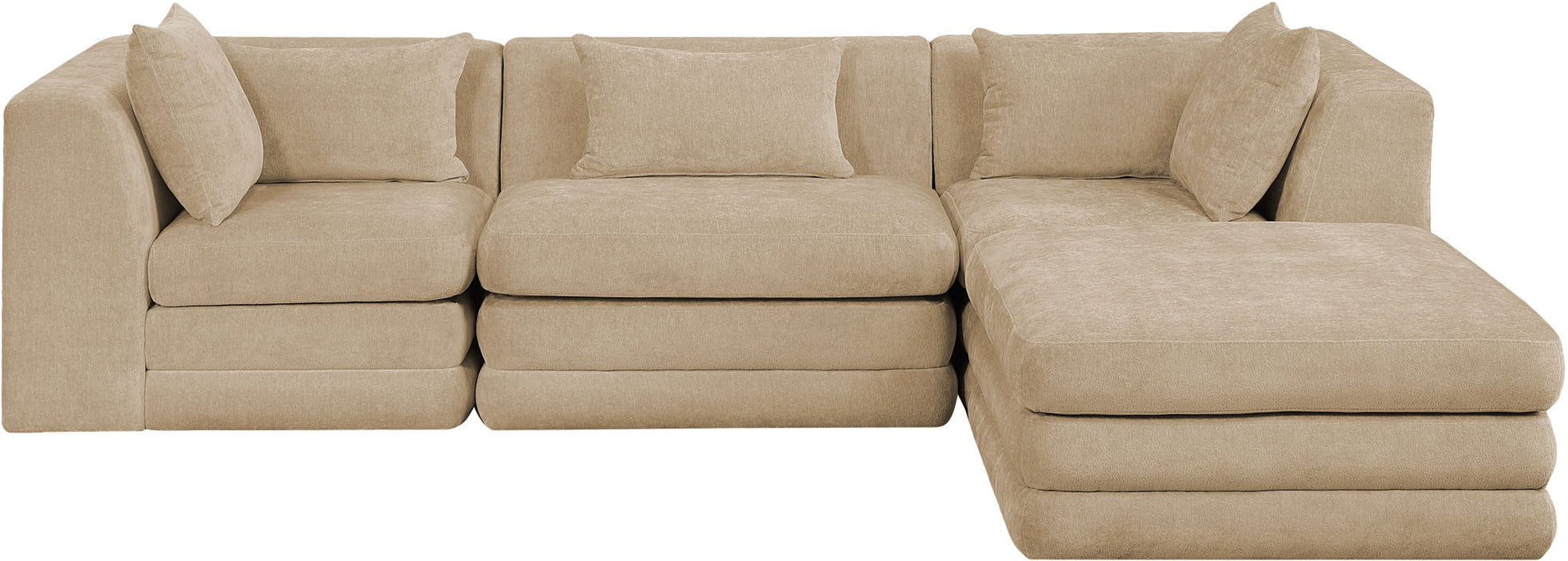 Stellar - 4 Piece Upholstered Modular Sectional - Simple Home Plus