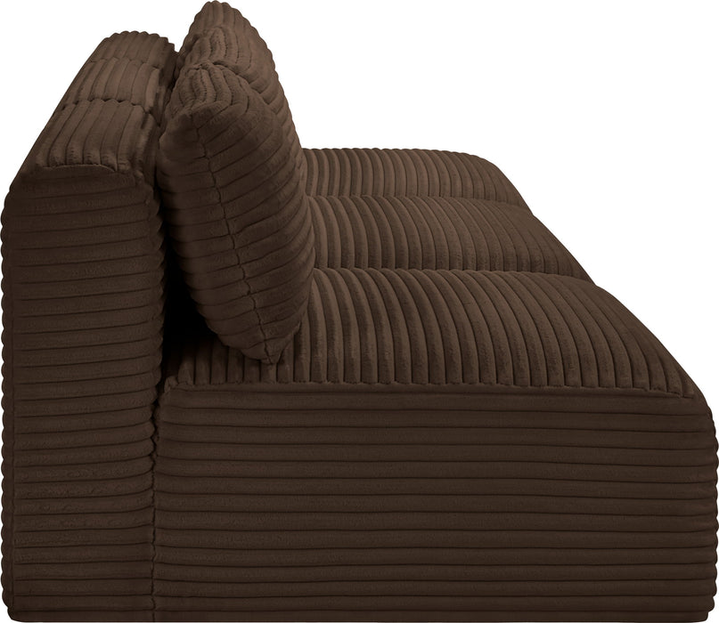 Shaggy - 3 Seat Modular Armless Sofa - Simple Home Plus