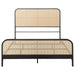 Lanewood - Open Cane Rattan Metal Bed - Simple Home Plus