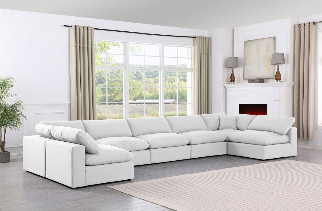 Comfy - 7 Piece Linen Modular Armless Sectional - Simple Home Plus