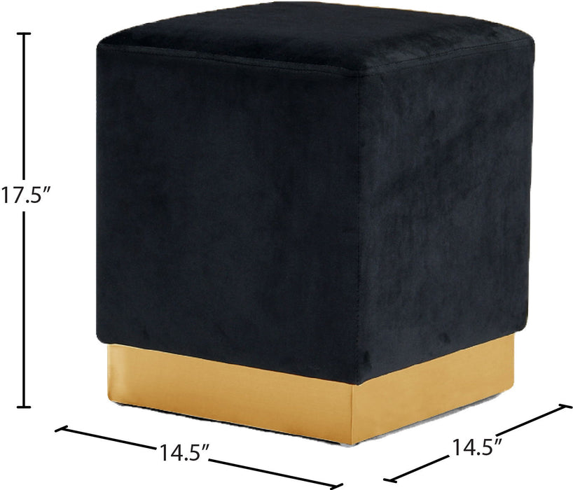 Jax - Stool Ottoman with Gold Base - Simple Home Plus