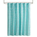 Raina - Printed Metallic Shower Curtain - Aqua / Silver - Simple Home Plus
