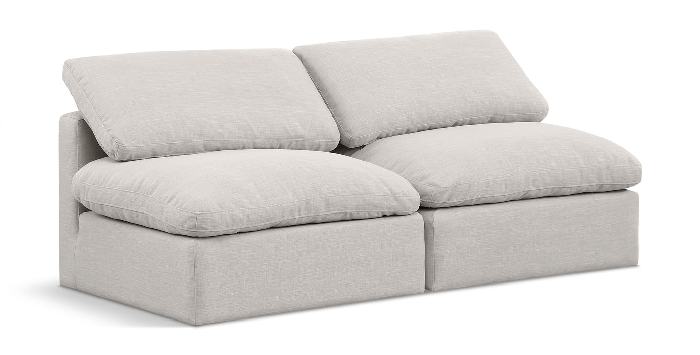 Indulge - Linen 2 Seat Modular Armless Sofa - Simple Home Plus