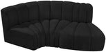 Arc - Boucle Fabric 3 Piece Modular L-Shaped Sofa - Simple Home Plus