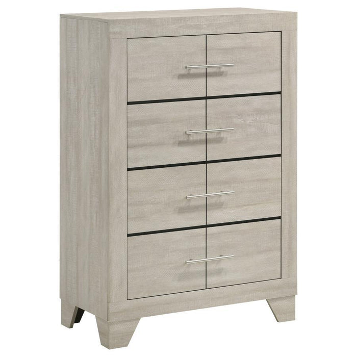 Trenton - 4-Drawer Bedroom Chest Of Drawers - Rustic Cream - Simple Home Plus