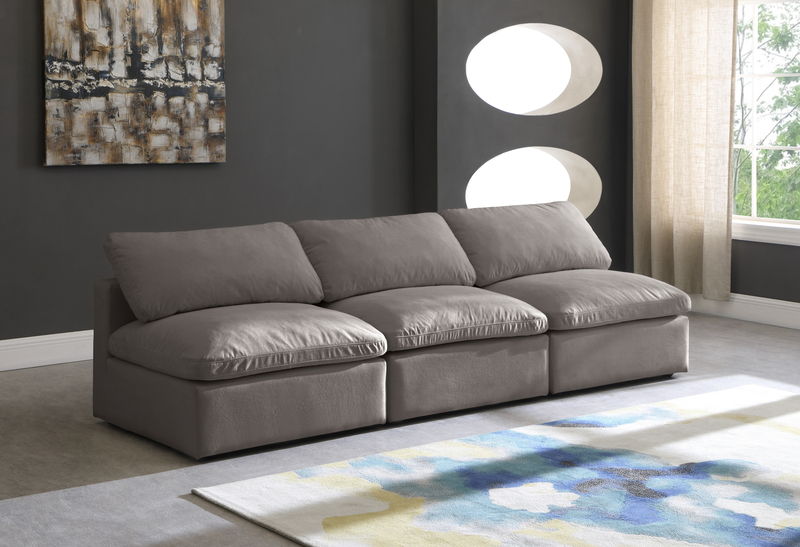 Plush - Modular Armless 3 Seat Sofa