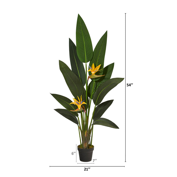 4.5' Bird of Paradise Artificial Plant (Real Touch)